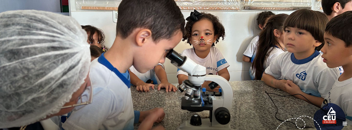 Educação Infantil (G5) e a descoberta do mundo dos microrganismos