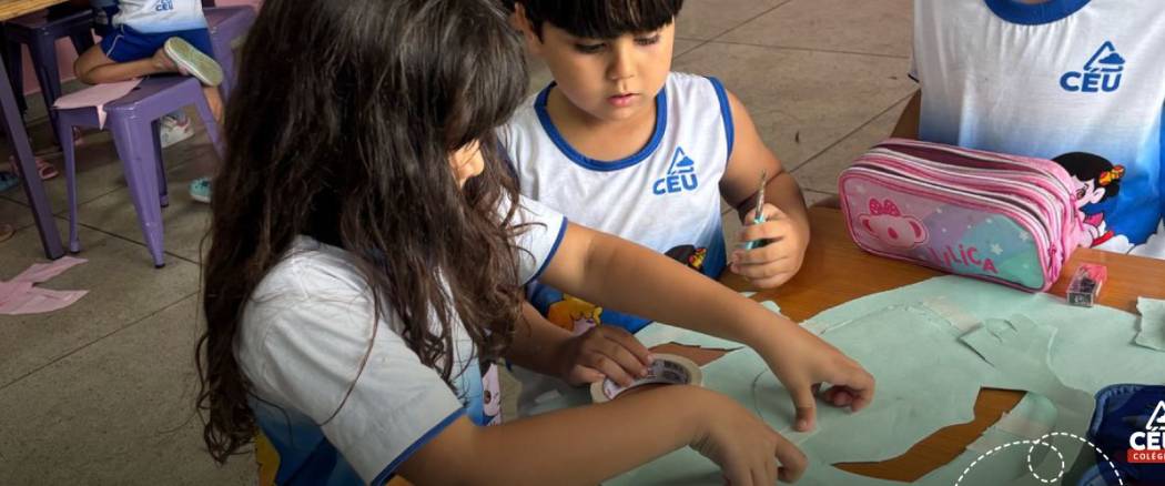 Aula Maker no Colégio Pedacinho do Céu – 1º Ano dos Anos Iniciais: Construção do Boneco de Papel