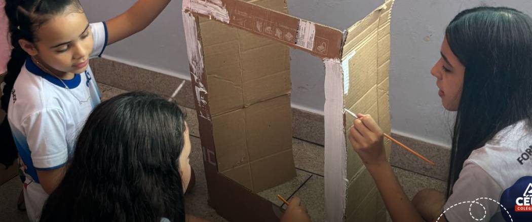 Aula Maker no Colégio Pedacinho do Céu – 5º Ano dos Anos Iniciais: Construção do Cenário