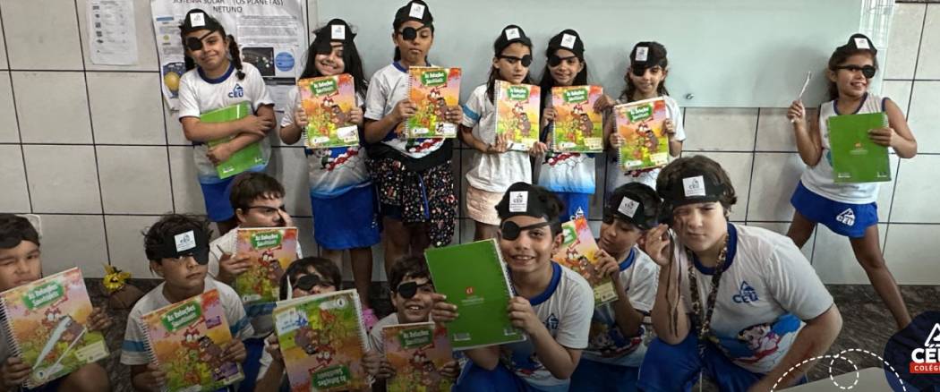 Entrega do Livro da Escola da Inteligência e Caça ao Tesouro no Colégio Pedacinho do Céu & Souza Aguiar – 5º Ano dos Anos Iniciais